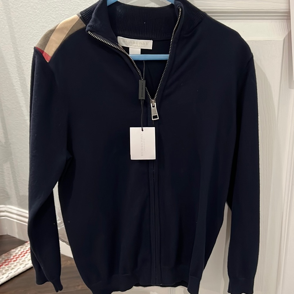 Burberry cashmere blue cardigan